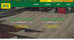 Desktop Screenshot of excelsiorlumber.com